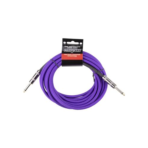 Stukture 1/4' Woven Instrument Cable,18'6' Purple, SC186PP