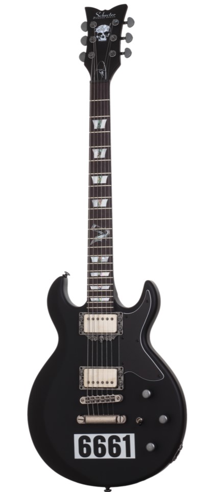 Schecter Zacky Vengeance 6661 6-String Guitar - Satin Black, 207