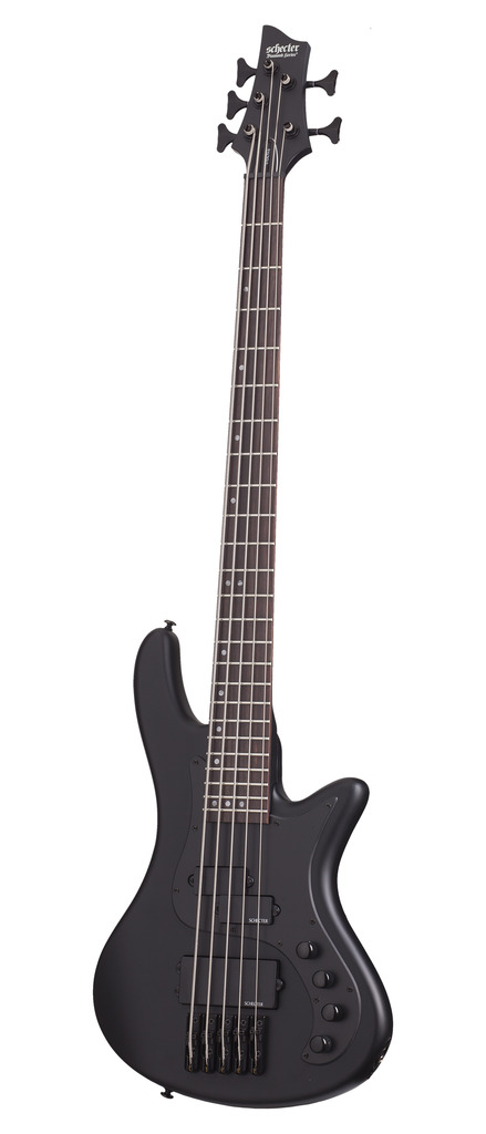 Schecter Stiletto Stealth-5 Bass Guitar Satin Black, 2523