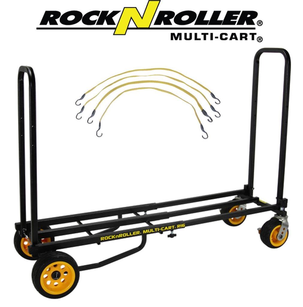 RocknRoller Multi-Cart R16RT Ground Glider Max Cart W/ Flex Straps, R16RT STRAPS