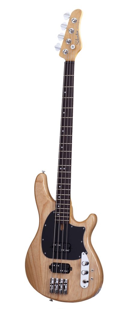 Schecter 2490 4-String Bass Guitar, Gloss Natural, CV-4