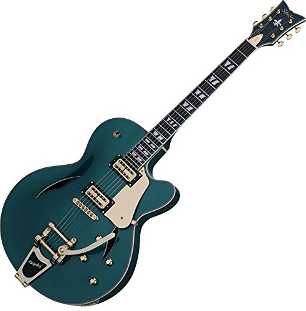Schecter 297 Solid-Body Electric Guitar, Dark Emerald Green