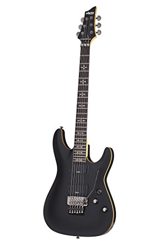 Schecter 6 String Solid-Body Electric Guitar, Aged Black Satin (3661)