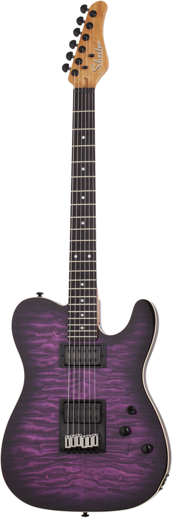 Schecter PT Pro Electric Guitar Transparent Purple Burst, 863