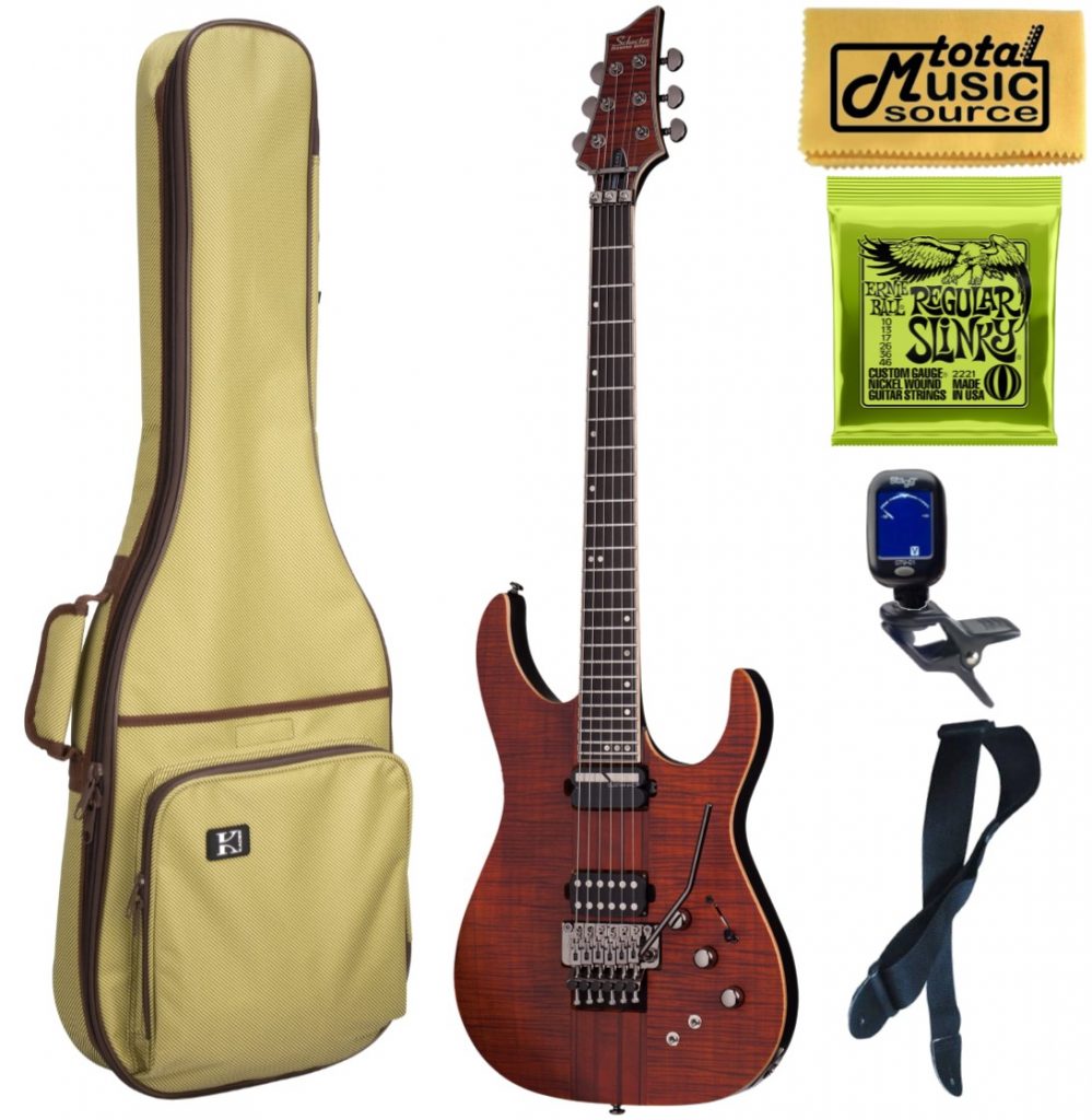 Schecter Banshee Elite-6 FR S Electric Guitar, Cat's Eye Pearl, W/ Tweed Gig Bag, 1261