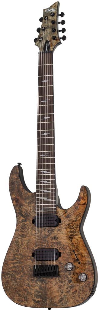 Schecter 2457 Omen Elite 7 Guitar, Rosewood Fretboard, Charcoal