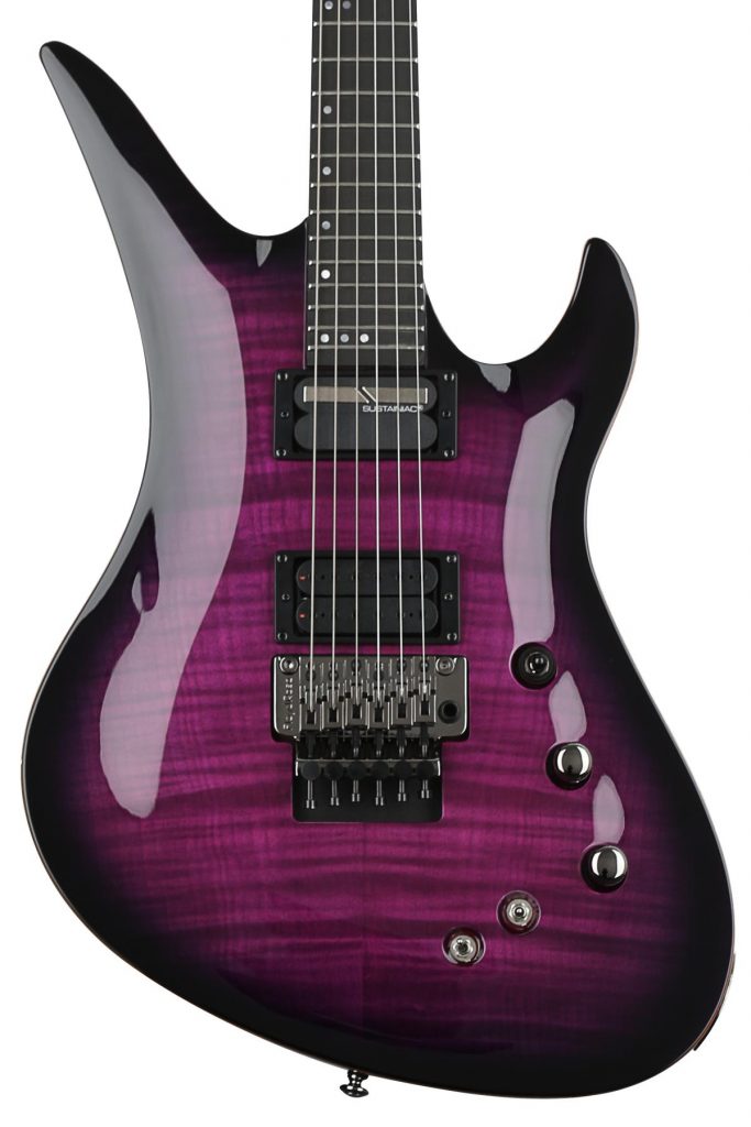Schecter 3129 Blackjack SLS Avenger FR-S, Trans Purple Electric Guitar
