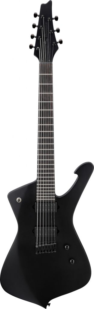 Ibanez ICTB721 Iceman Iron Label Electric Guitar - Flat Black  w/Gigbag