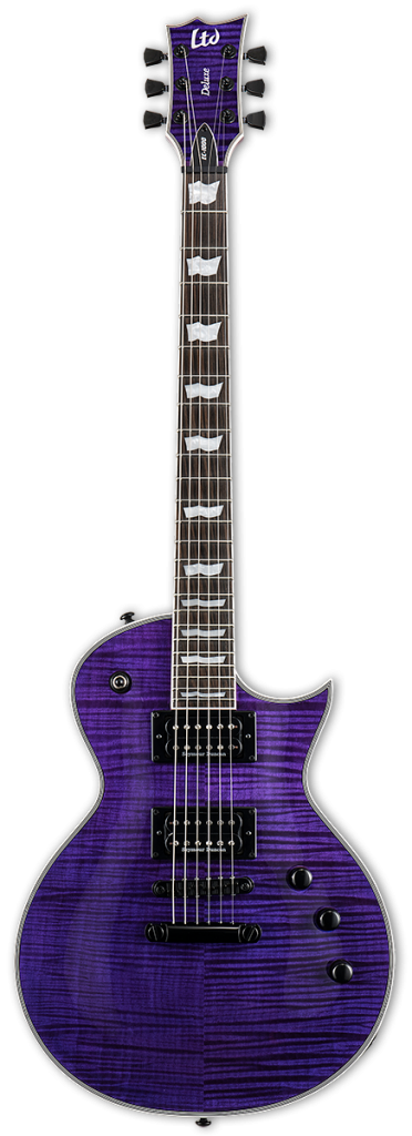 ESP Ltd EC-1000 Electric Guitar w/Flame Maple Top -See Thru Purple