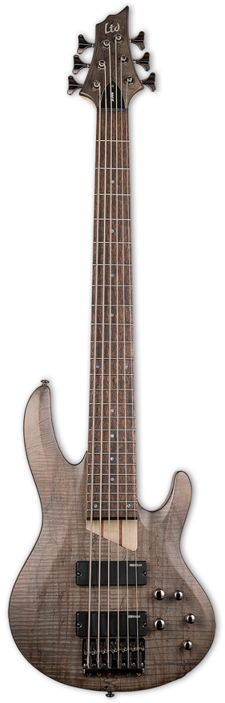 ESP LTD B-206SM Bass Guitar - See Thru Black Satin