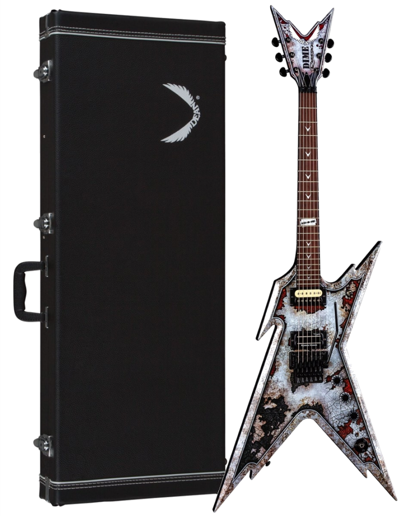 Dean Razorback Rust Electric Guitar with Case Custom Graphic, RZR RUST