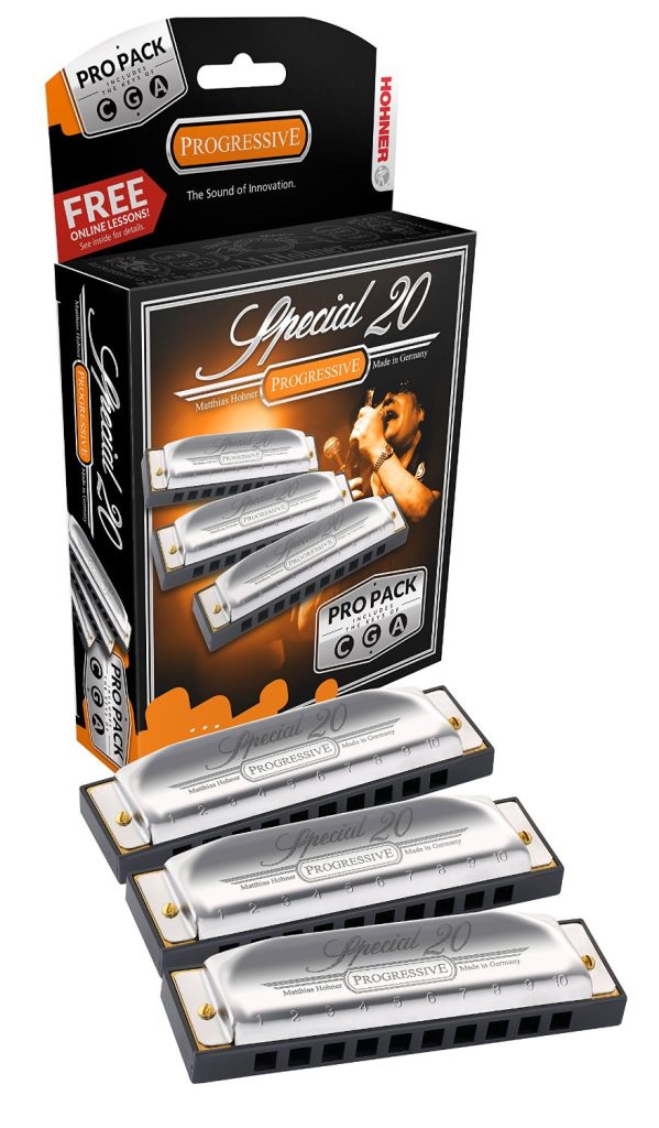 Hohner Special 20 Pro Pack 3-piece Harmonica Set, 3P560BX
