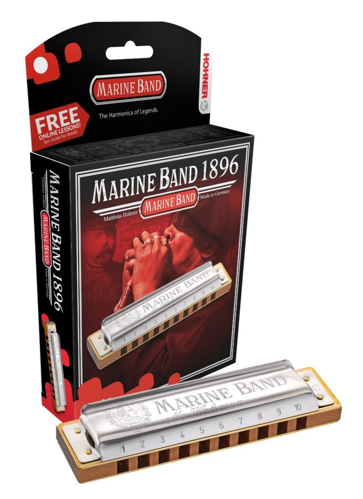 Hohner Marine Band Diatonic Harmonica Key of D Harmonic Minor, 1896BX-MD