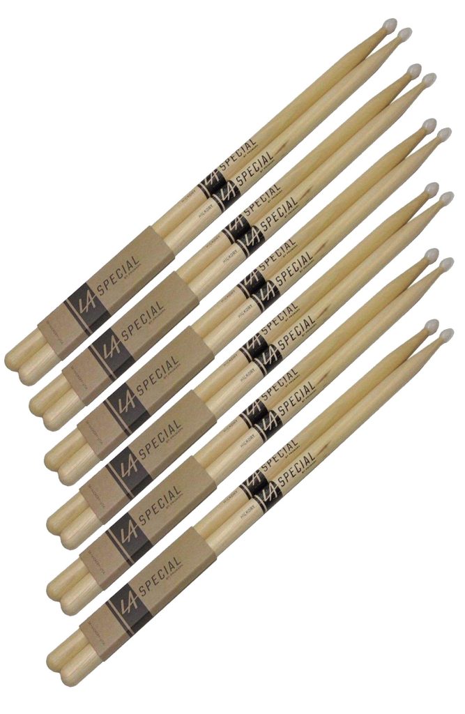 6 PACK Promark LA Special 5B Nylon Tip Drumstick, LA5BN-6