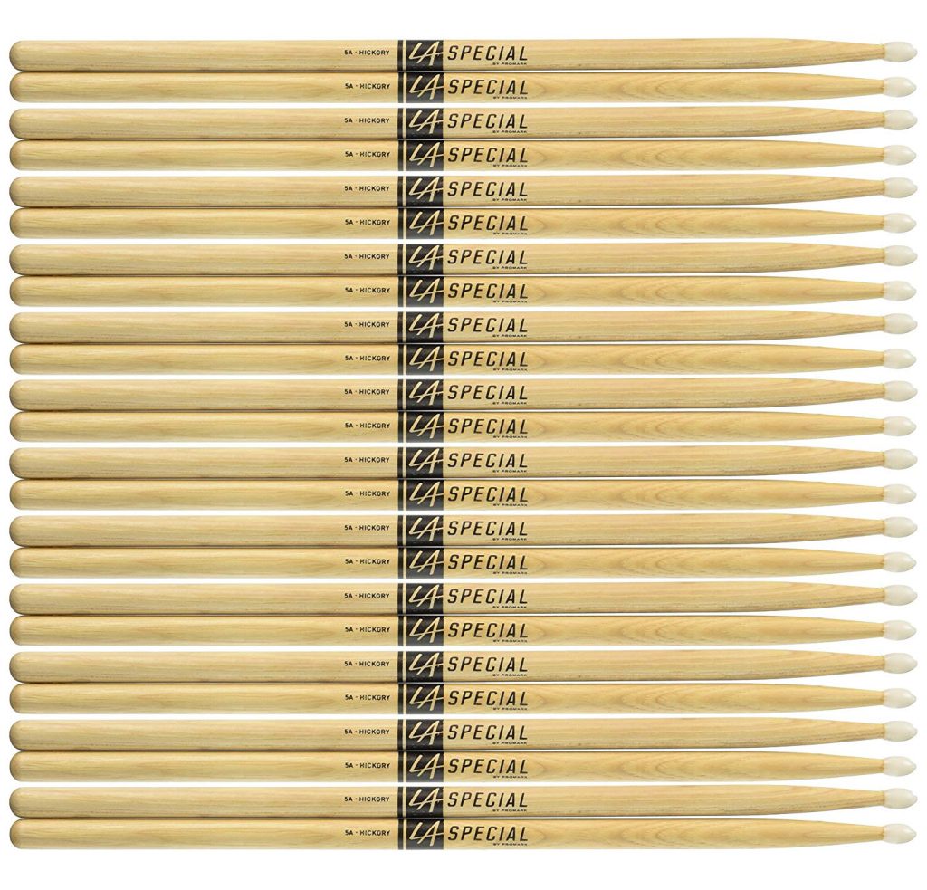 12 PACK Promark LA Special 5A Nylon Tip Drumstick, LA5AN-12