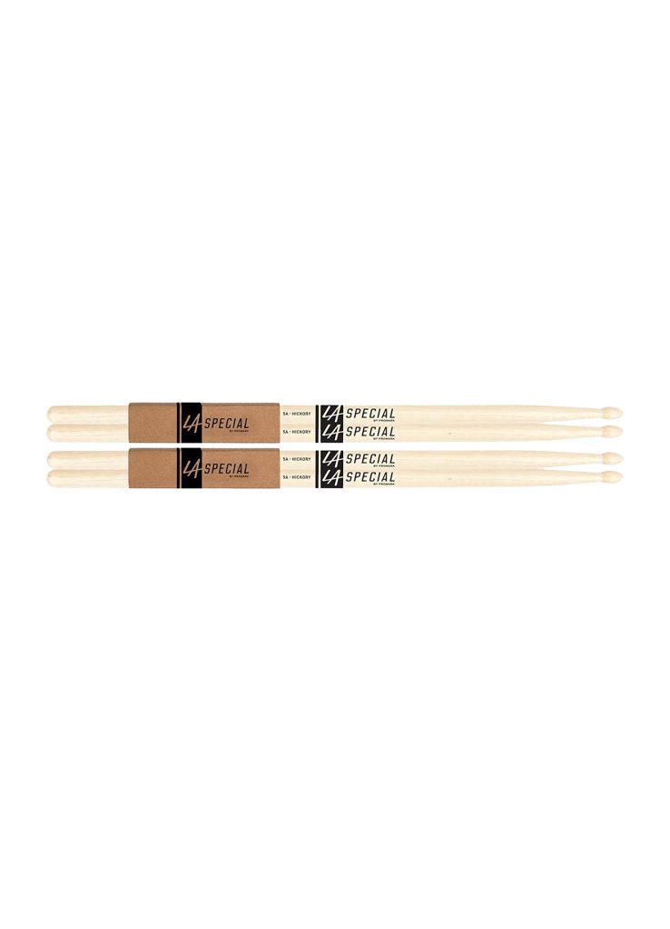 2 PACK Promark LA Special 5A Wood Tip Drumstick, LA5AW-2