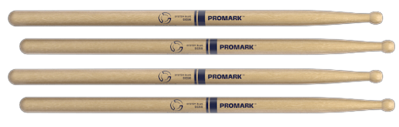 2 PACK Promark System Blue Marching Snare Drum Sticks DC50