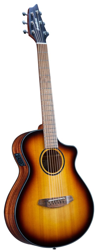 Breedlove ECO Discovery S Companion CE A/E Guitar, Edgeburst Red Cedar/African Mahogany