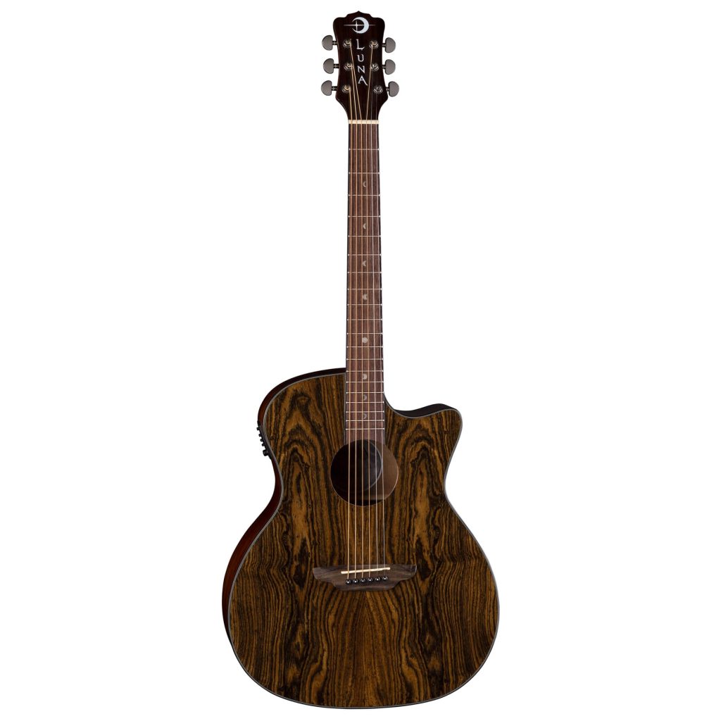 Luna Gypsy Exotic Caidie Acoustic/Electric Guitar, GYP E CAIDIE