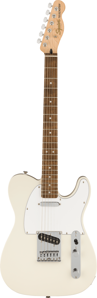 Squier Affinity Series Telecaster Electric Guitar - Olympic White with Laurel Fingerboard