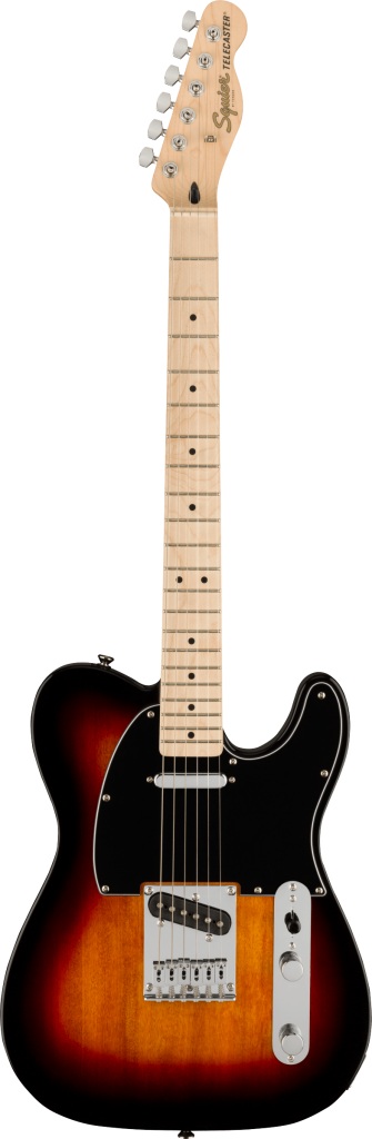 Squier Affinity Series Telecaster Electric Guitar - 3-Color Sunburst with Maple Fingerboard