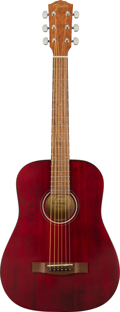Fender FA-15 3/4 Size Steel String Acoustic with Gig Bag - Red