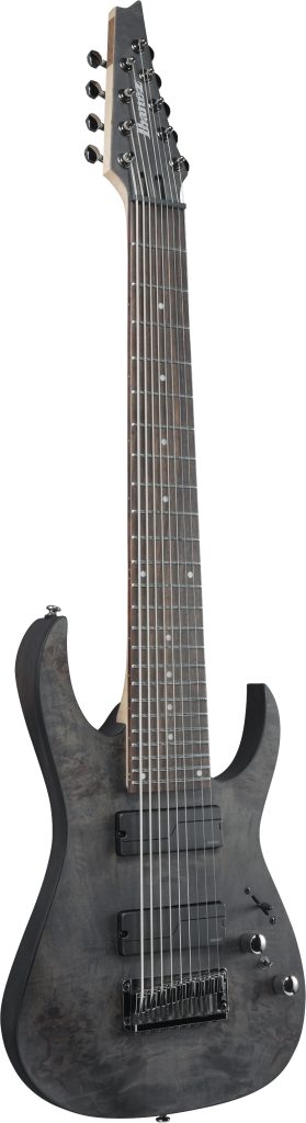 Ibanez Axe Design Lab RG9PB 9-string Electric Guitar - Transparent Gray Flat
