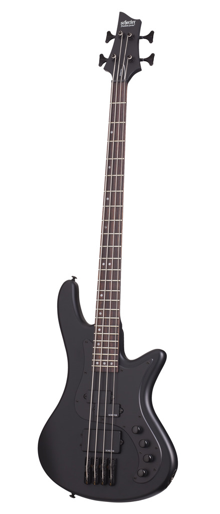 Schecter Stiletto Stealth-4 Bass Guitar Satin Black, 2522