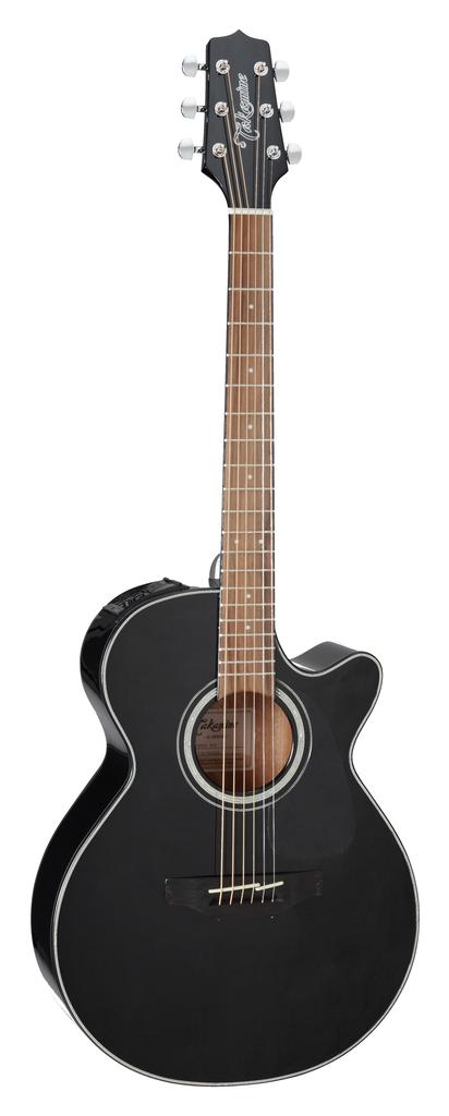Takamine GF30CE-BLK FXC Cutaway Acoustic-Electric Guitar, Black, GF30CEBLK