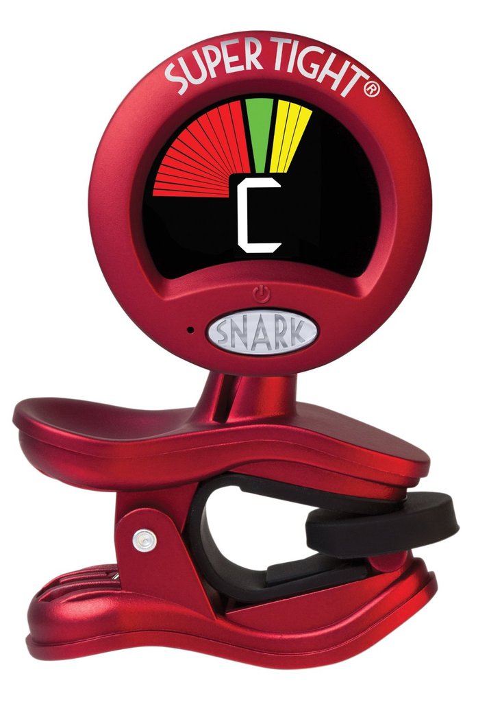 Snark ST-2 Super Tight Multi-Instrument Guitar Bass Clip-On Chromatic Tuner Red