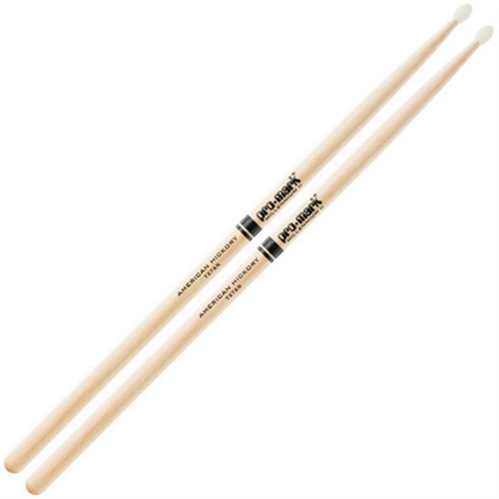 Pro-Mark Hickory Nylon Tip Premium Drum Sticks - 7A Light, TX7AN