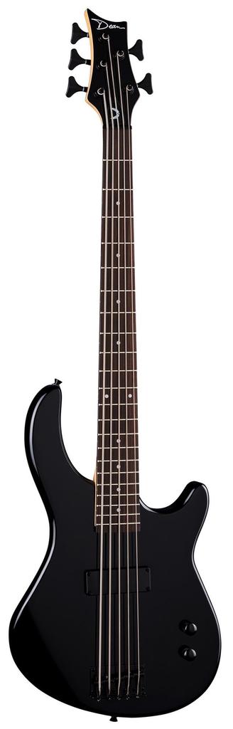 Dean Guitars Edge 09 5 String Electric Bass, Classic Black, E09 5 CBK