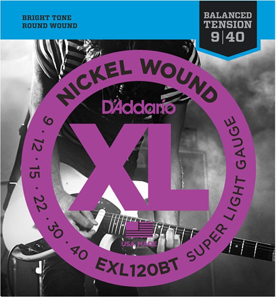 D'Addario EXL120BT Nickel Wound Electric Guitar Strings, Balanced Tension Sup...