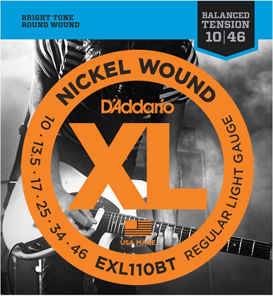D'Addario EXL110BT Nickel Wound Electric Guitar Strings, Balanced Tension Reg...