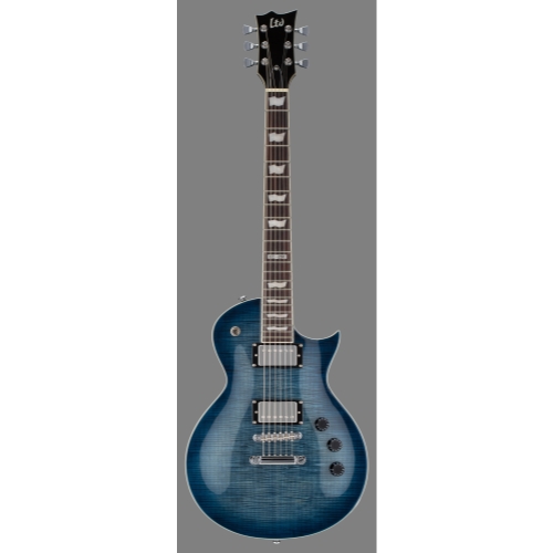 ESP LTD EC Series EC-256FM Flamed Maple Top Electric Guitar, Cobalt Blue