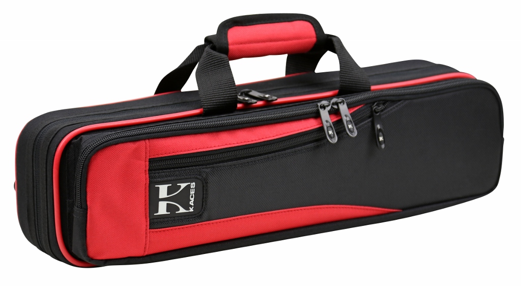 Kaces Lightweight Hardshell Flute Case, Red, KBO-FLRD