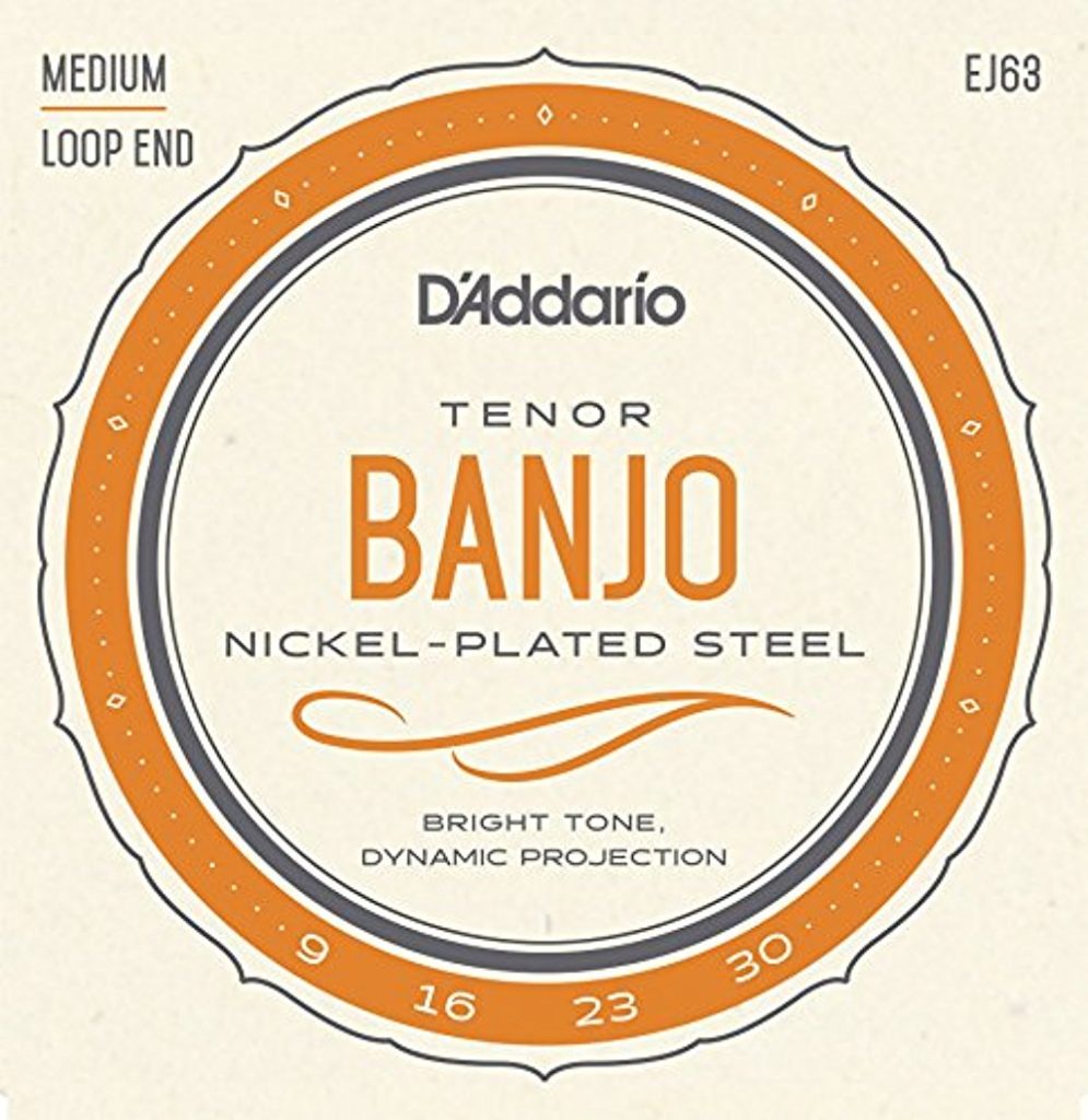 D'Addario EJ63 Nickel Tenor Banjo Strings, 9-30