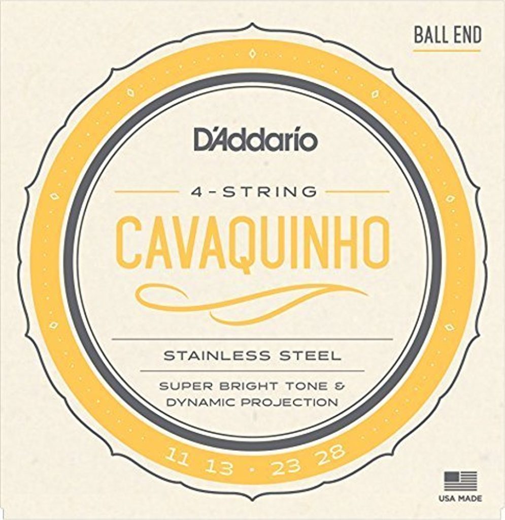 D'Addario EJ93 Stainless Steel Cavaquinho String Set - Ball End