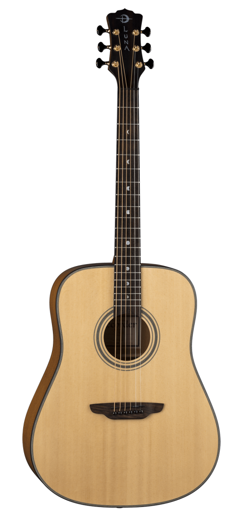 Luna Model ART REC D All Solid Acoustic Dreadnought Guitar