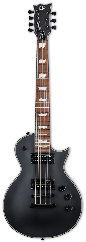 ESP LTD Eclipse EC257 7-String Electric Guitar Black Satin w/ Jatoba Fingerboard