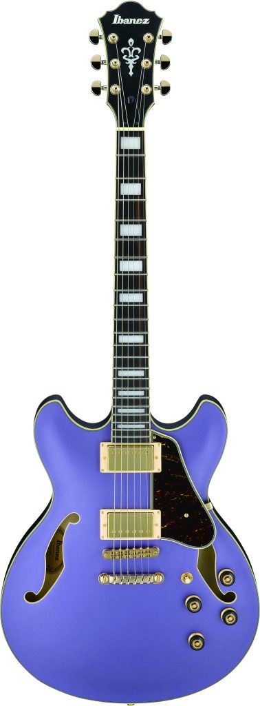 Ibanez Artcore AS73G Hollow Bodie Electric Guitar, Metallic Purple Flat