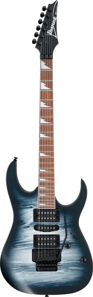 Ibanez RG470DX 6 String Electric Guitar, Black Planet Matte