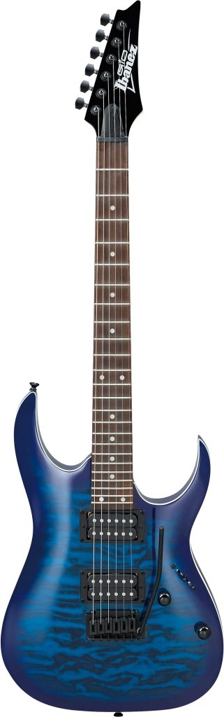 Ibanez GRGA120QA Electric Guitar | Transparent Blue Burst
