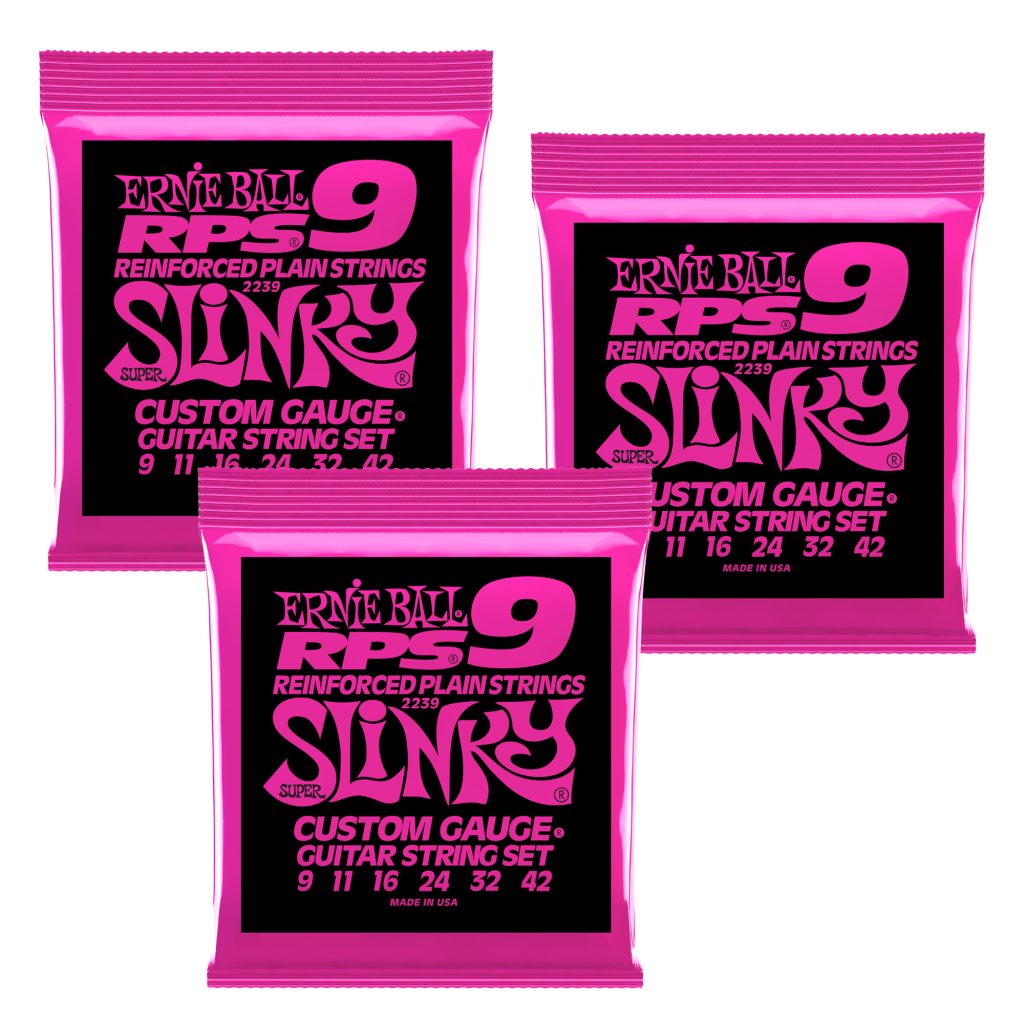3 PACK Ernie Ball RPS Super Slinky Electric Guitar Strings, Made in USA