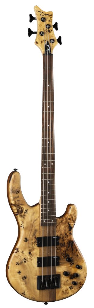 Dean Edge Select 4-String Bass, Burled Poplar, E4 SEL BRL