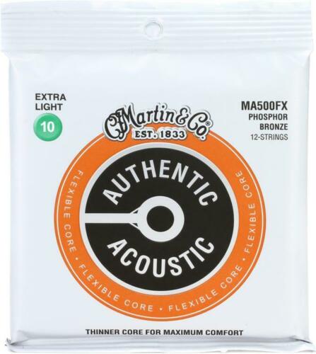 Martin MA500FX Authentic Flexible Core 92/8 Phosphor Bronze Acoustic 12 String