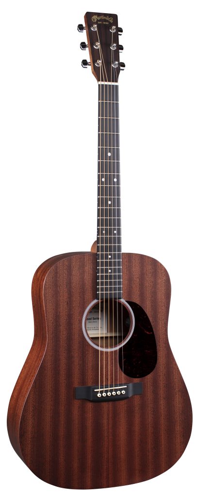 Martin Guitars D-10E Acoustic Electric Guitar, Sapele Mahogany Top, Natural