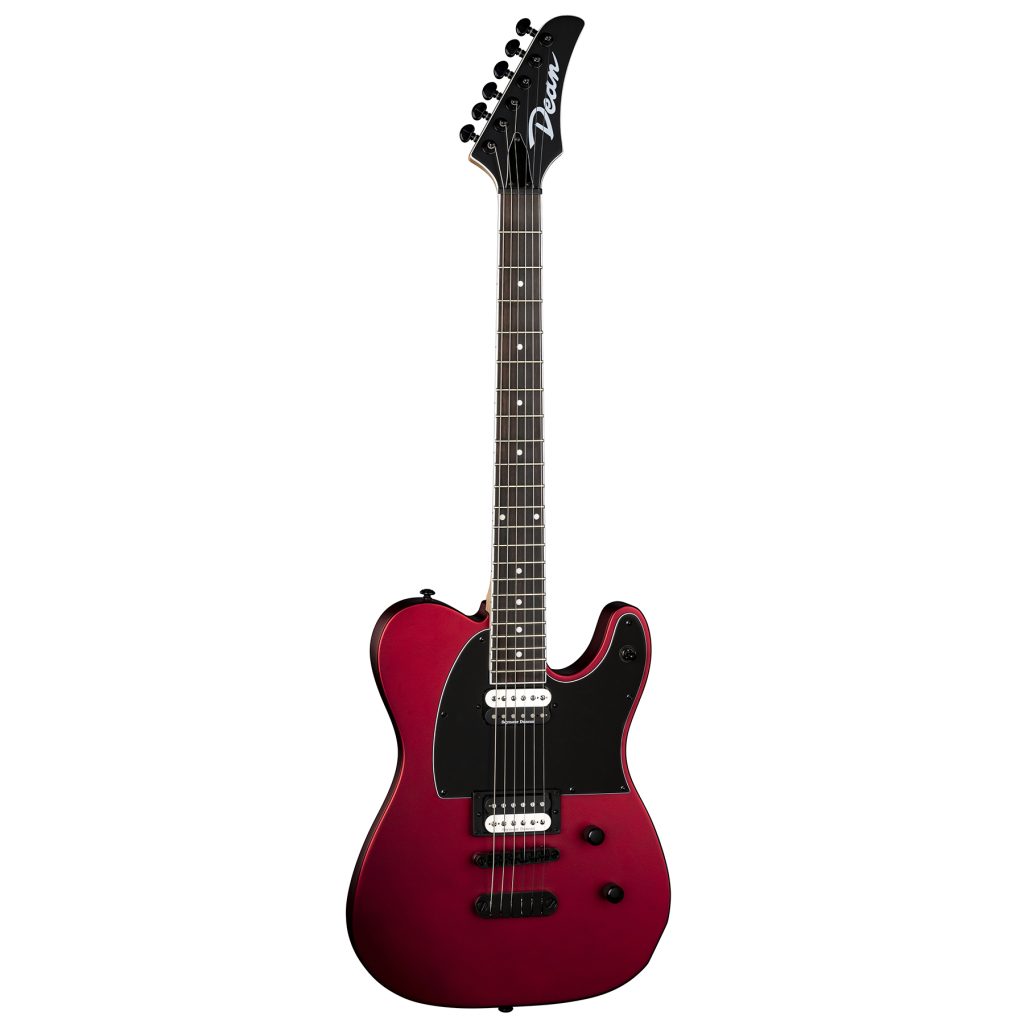 Dean Nash Vegas Select Flat Top Electric Guitar, Metallic Red Satin, NV SEL MRS