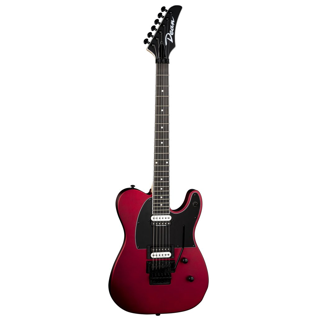 Dean Nash Vegas Select Floyd Electric Guitar, Metallic Red Satin, NV SEL F MRS