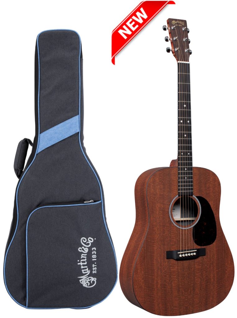 Martin D-X1E Mahogany Acoustic Electric Guitar, Figured HPL Mahogany Top